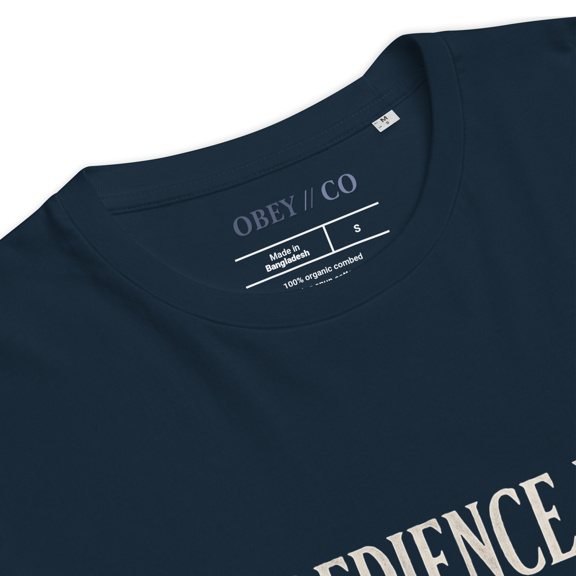 Obedience Is Comfortable Organic Cotton Unisex T-Shirt