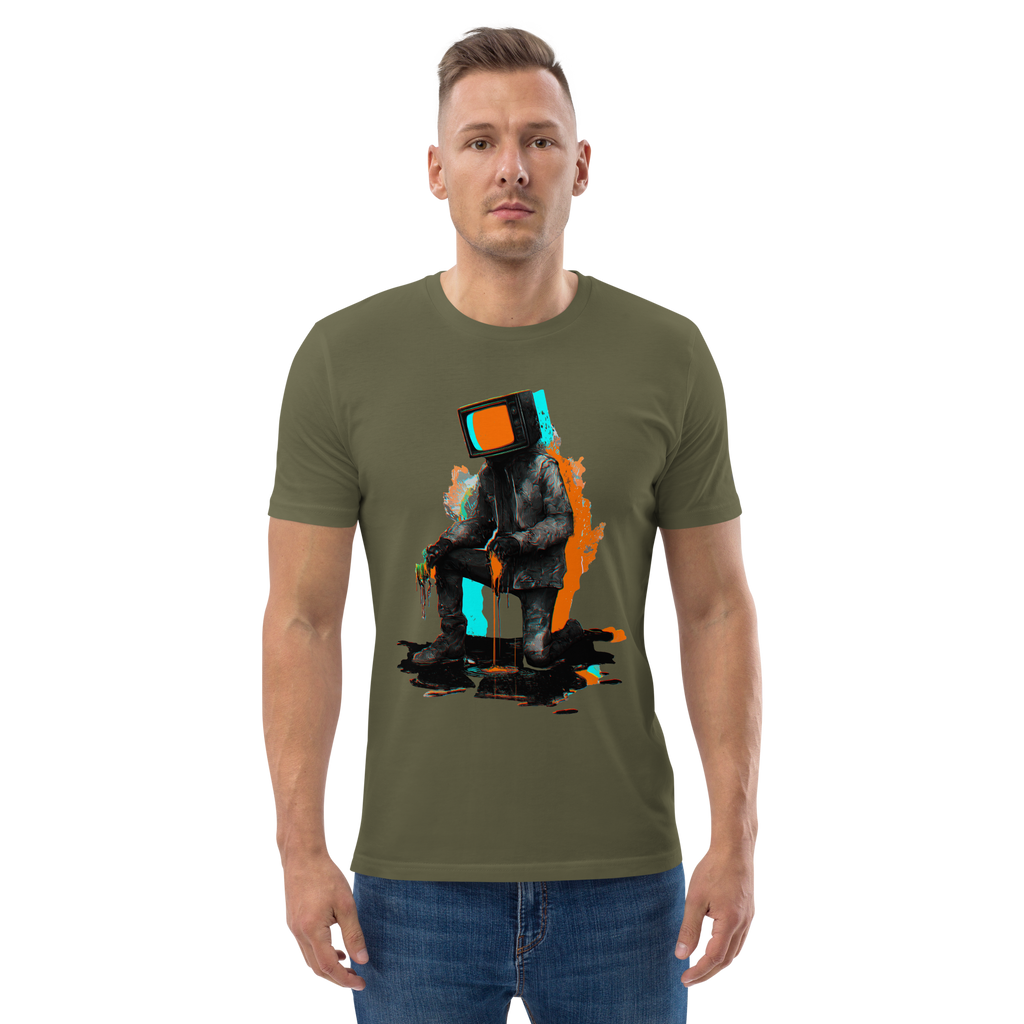 Colour TV Head Organic Cotton Unisex T-Shirt