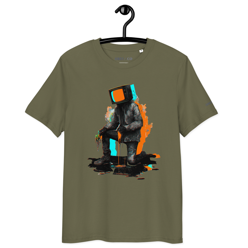 Colour TV Head Organic Cotton Unisex T-Shirt