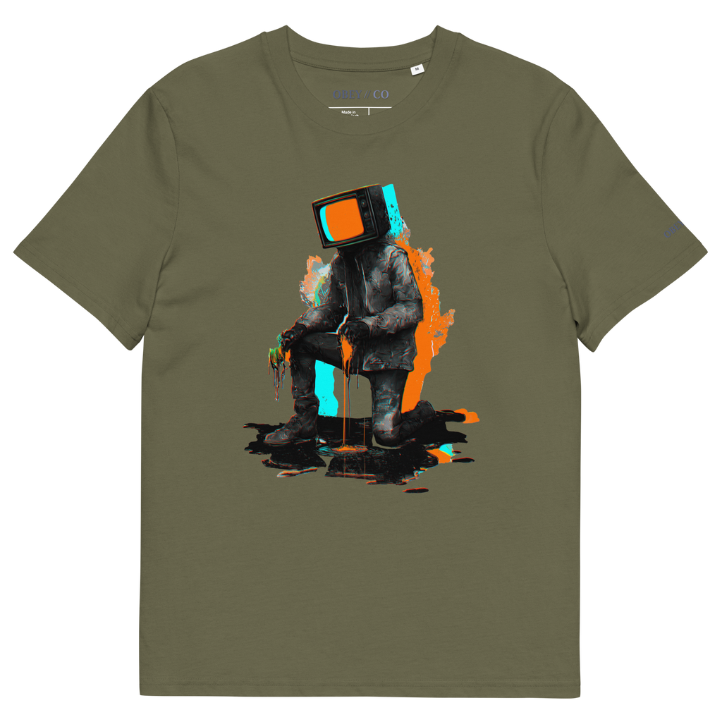 Colour TV Head Organic Cotton Unisex T-Shirt