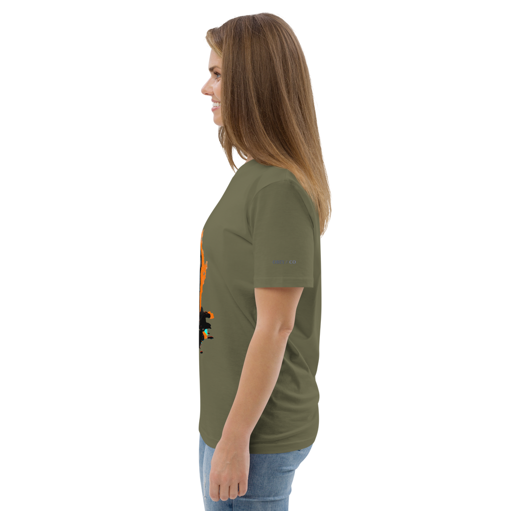 Colour TV Head Organic Cotton Unisex T-Shirt