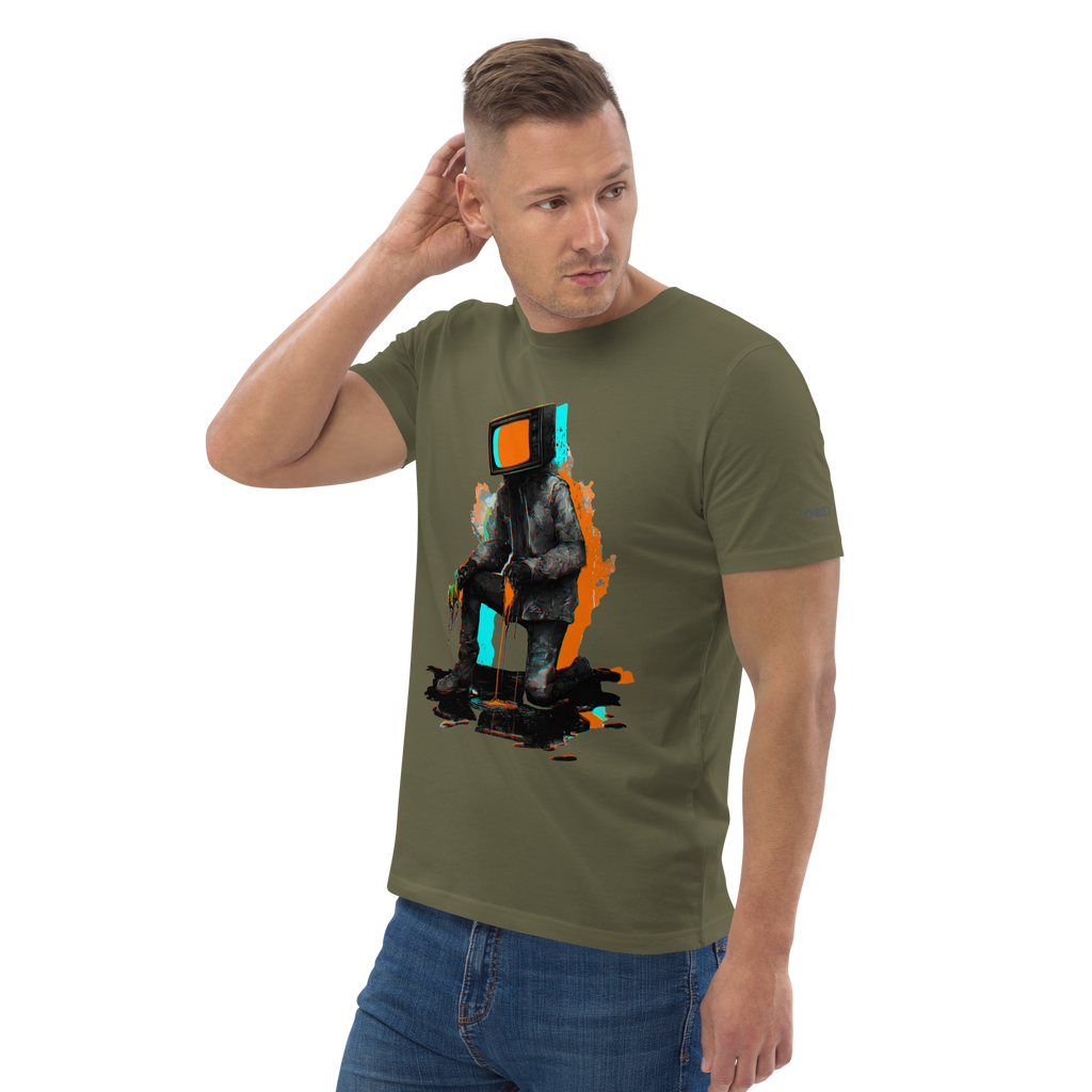 Colour TV Head Organic Cotton Unisex T-Shirt