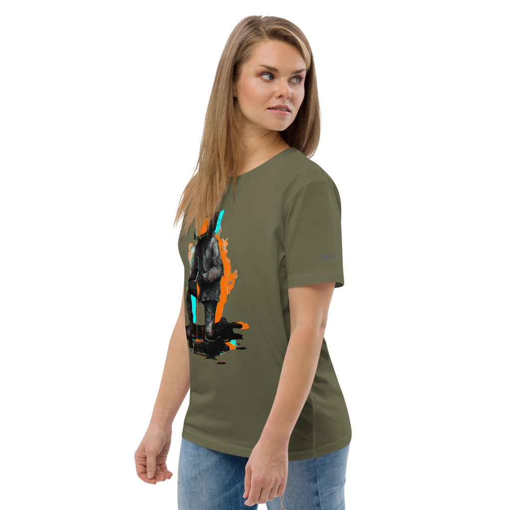 Colour TV Head Organic Cotton Unisex T-Shirt