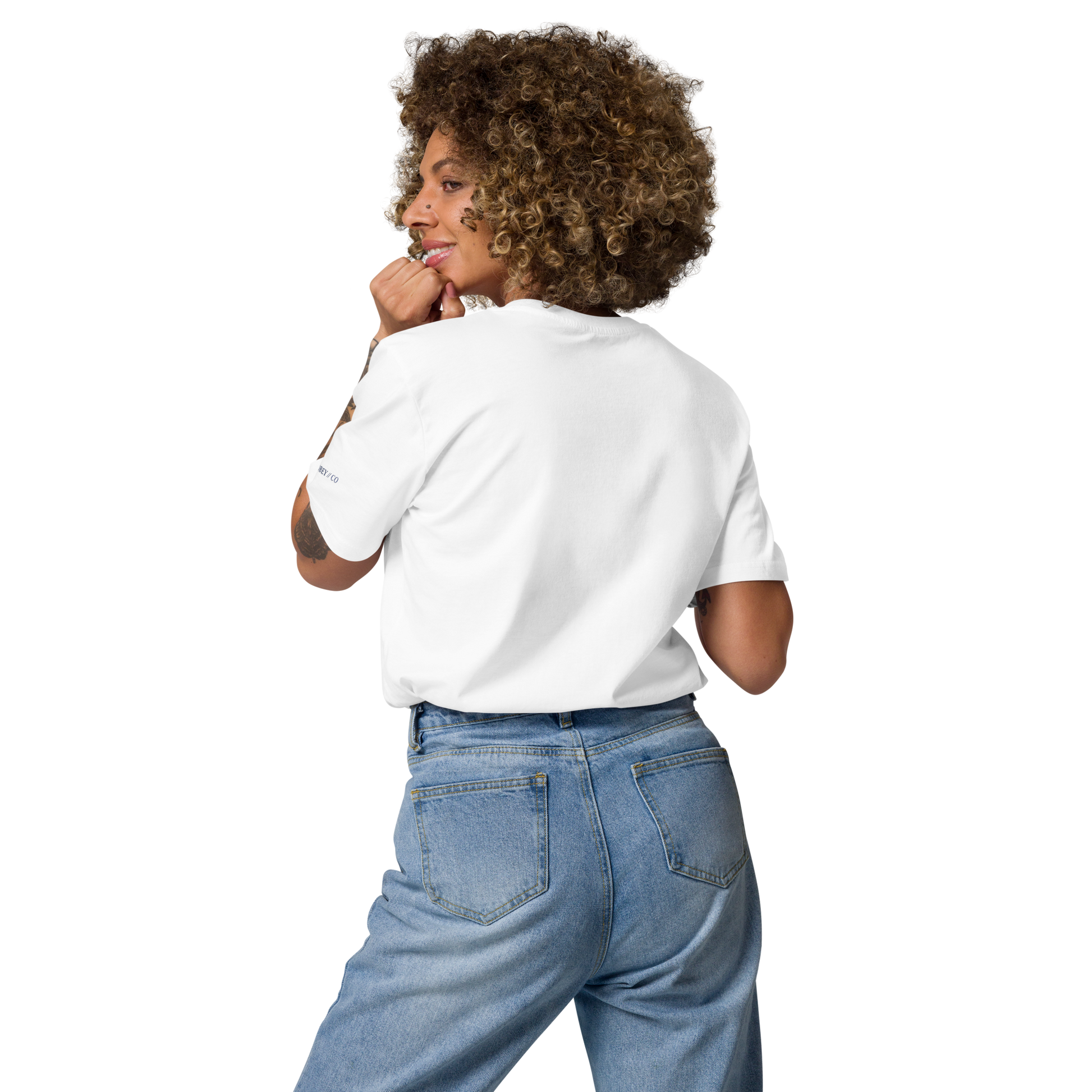 Smiley Screen Organic Cotton Unisex T-Shirt